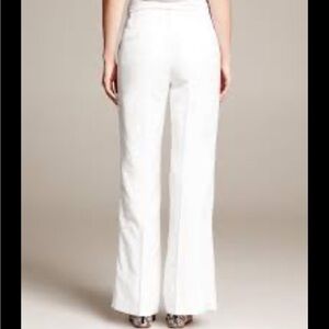 Banana Republic White Wide Leg Pants, Sz 8